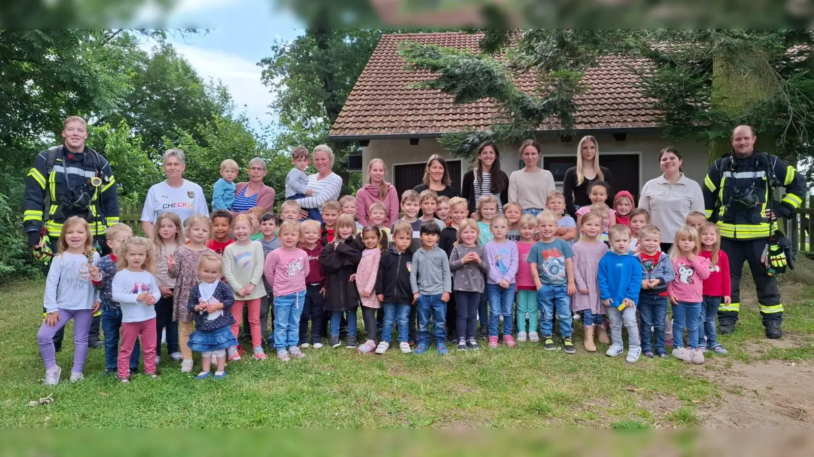 Im Kindergarten Hombressen fand eine Brandschützübung statt. (Foto: Stadt Hofgeismar)