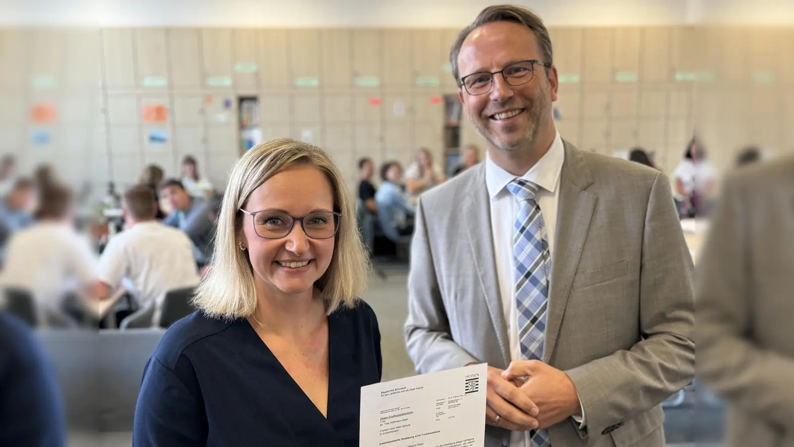 Klaus Sprafke und Dr. Tina Hoffmann-Deist. (Foto: M. Leitschuh)